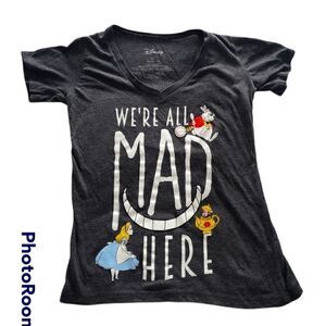 Disney Alice in Wonderland V Neck T-shirt